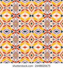 Geometric ethnic oriental pattern traditional design for background, wallpaper, wrapping, fabric, textile fashion wearing, Vector Geometric pattern illustration embroidery style. Geometric background.