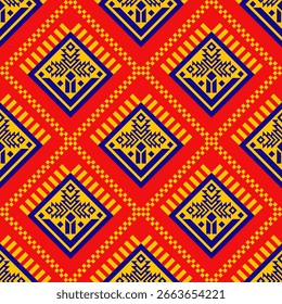 Geometrische ethnische orientalische Muster traditionellen Design für Hintergrund Teppich Tapete Kleidung Verpackung Batik Stoff Stickerei Stil Vektorgrafik