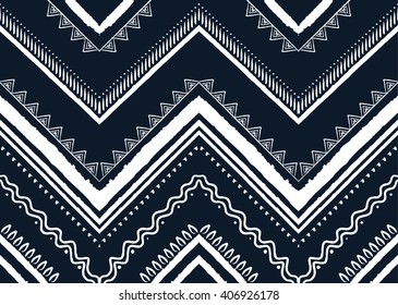 Geometric ethnic oriental pattern traditional Design for background,carpet,wallpaper,clothing,wrapping,Batik,fabric,Vector illustration.embroidery style.