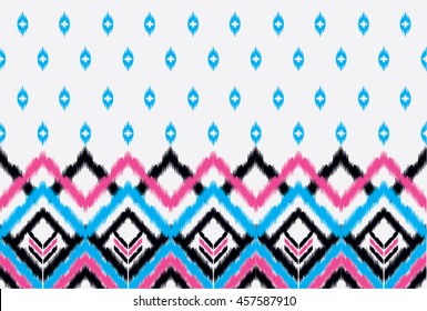 Geometric ethnic oriental pattern traditional, Batik fabric,