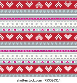 Geometric ethnic oriental pattern traditional Design for background,carpet,wallpaper,clothing,wrapping,Batik,fabric,Vector illustration.embroidery style.