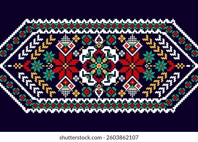 Geometric ethnic oriental pattern traditional,geometric floral pattern,geometric pattern,Aztec style,abstract background,modern embroidery.design for texture,fabric,clothing,decoration,print,blouse.
