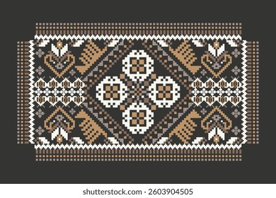 Geometric ethnic oriental pattern traditional,geometric floral pattern,geometric pattern,Aztec style,abstract background,modern embroidery.design for texture,fabric,clothing,decoration,print,blouse.