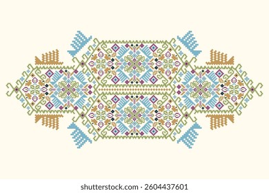 Geometric ethnic oriental pattern traditional,geometric floral pattern,geometric pattern,Aztec style,abstract background,modern embroidery.design for texture,fabric,clothing,decoration,print,blouse.