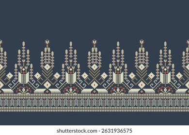 Geometric ethnic oriental pattern,geometric floral pattern,Geometric flower motif pattern,Aztec style,abstract background,vector illustration.design for texture,fabric,clothing,decoration,print,scarf.