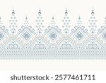 Geometric ethnic oriental pattern,geometric traditional pattern,geometric floral cross stitch embroidery,Aztec style,abstract background vector illustration.design for texture,fabric,clothing,scarf.