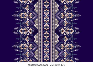 Geometric ethnic oriental pattern,geometric traditional pattern,geometric floral cross stitch embroidery,Aztec style,abstract background vector illustration.design for texture,fabric,clothing,scarf.