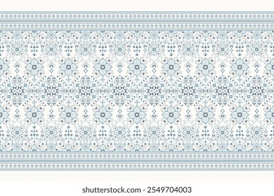 Geometric ethnic oriental pattern,geometric traditional pattern,geometric floral cross stitch embroidery,Aztec style,abstract background vector illustration.design for texture,fabric,clothing,scarf.