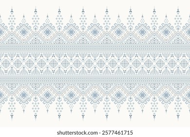 Geometric ethnic oriental pattern,geometric traditional pattern,geometric floral cross stitch embroidery,Aztec style,abstract background vector illustration.design for texture,fabric,clothing,scarf.