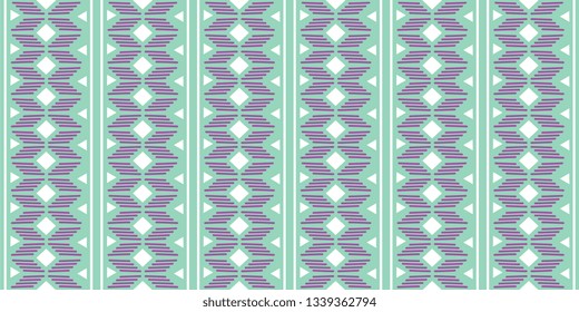 Geometric ethnic oriental seamless pattern traditional Design for background,carpet,wallpaper,clothing,wrapping,Batik,fabric,Vector illustration.embroidery style for women fashion