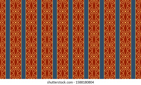 Geometric ethnic oriental seamless pattern traditional. Design for clothing, bandana, background, carpet, wallpaper, wrapping, bag, Batik, fabric. Vector illustration. Embroidery style.