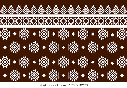 Geometric ethnic oriental seamless pattern traditional Design for background,carpet,wallpaper.clothing,wrapping,Batik fabric,Vector illustration.embroidery style.