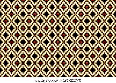 Geometric ethnic oriental seamless pattern traditional Design for background,carpet,wallpaper.clothing,wrapping,Batik fabric,Vector illustration.embroidery style.