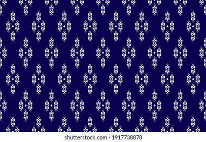 Geometric ethnic oriental seamless pattern traditional Design for background,carpet,wallpaper.clothing,wrapping,Batik fabric,Vector illustration.embroidery style.