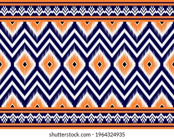 diseño tradicional geométrico étnico oriental sin costuras para fondo, alfombra, papel pintado.ropa, envoltura,tela batik,ilustración vectorial.estilo bordado.