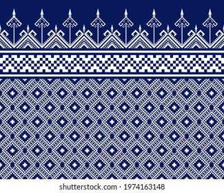 Geometric ethnic oriental seamless pattern traditional Design for background,carpet,wallpaper.clothing,wrapping,Batik fabric,Vector illustration.embroidery style.