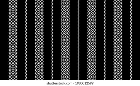 Geometric ethnic oriental seamless pattern traditional Design for background,carpet,wallpaper.clothing,wrapping,Batik fabric,Vector illustration.embroidery style.