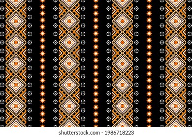 Geometrisches, ethnisch-orientalisches, nahtloses Muster, traditionelles Design für Hintergrund, Teppich, Tapete.Bekleidung, Umhüllung, Batik, Vektorgrafik.Stickereien