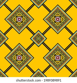 geometric ethnic oriental seamless  
pattern traditional design  for background carpet wallpaper clothing wrapping batik fabric vector embroidery style striped flok indian style sarong ceramic batik