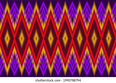 geometric ethnic oriental seamless  
pattern traditional design  for background carpet wallpaper clothing wrapping batik fabric vector embroidery style