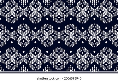 Geometric ethnic oriental seamless pattern traditional design. Embroidery crystal style for background, bags, ikat, jacket, blouse, carpet, wallpaper, clothing, wrapping, fabric, vector illustration.
