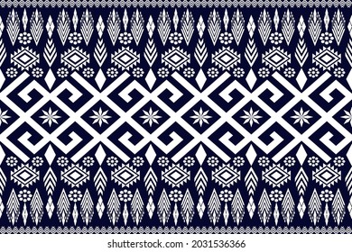Geometric ethnic oriental seamless pattern traditional Design for background,carpet,wallpaper,clothing,wrapping,Batik,fabric,Vector illustration.embroidery style.