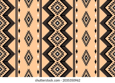 Geometric ethnic oriental seamless pattern traditional Design for background,carpet,wallpaper.clothing,wrapping,Batik fabric,Vector illustration.embroidery style - Sadu, sadou, sadow or sado
