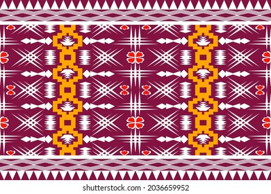 Geometrisches, ethnisch-orientalisches Muster, traditionelles Design für Hintergrund, Teppich, Tapete, Kleidung, Umhüllung, Batik, Stoff, Vektorgrafik.Stickereistil.