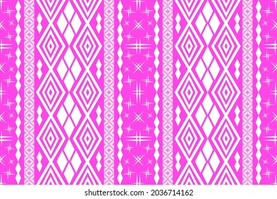 Geometric ethnic oriental seamless pattern traditional Design for background,carpet,wallpaper,clothing,wrapping,Batik,fabric,Vector illustration.embroidery style.