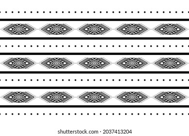 Geométrico étnico oriental sin costuras Diseño tradicional para fondo, alfombra, papel pintado.ropa,envoltura,tela batik,Azteca,Ilustración vectorial.estilo bordado - Sadu, sadou, sadow o sado