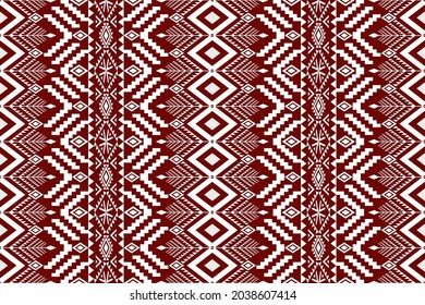 Patrón geométrico étnico oriental sin fisuras Diseño tradicional para fondo, alfombra, papel pintado, ropa, envoltura, Batik,tela,Ilustración vectorial.estilo bordado.