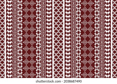 Geometric ethnic oriental seamless pattern traditional Design for background,carpet,wallpaper,clothing,wrapping,Batik,fabric,Vector illustration.embroidery style.