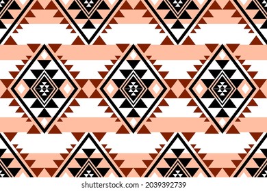 Geometrisches, ethnisch-orientalisches Muster, traditionelles Design für Hintergrund, Teppich, Tapete.Bekleidung, Umhüllung, Batik, Vektorgrafik.Stilrichtung - Sadu, Sadou, Schatten oder Sado