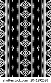 Geometric ethnic oriental seamless pattern traditional Design for background,carpet,wallpaper.clothing,wrapping,Batik fabric,Vector illustration.embroidery style - Sadu, sadou, sadow or sado