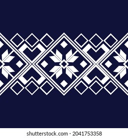 Geometric ethnic oriental seamless pattern traditional Design for background,carpet,
wallpaper,clothing,wrapping,Batik,fabric,Vector illustration.embroidery style.