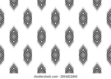 Geométrico étnico oriental sin costuras Diseño tradicional para fondo, alfombra, papel pintado.ropa,envoltura,tela batik,Azteca,Ilustración vectorial.estilo bordado - Sadu, sadou, sadow o sado
