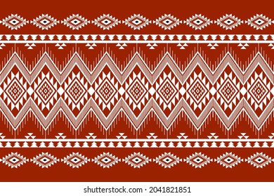 Geométrico étnico oriental sin costuras Diseño tradicional para fondo, alfombra, papel pintado.ropa, envoltura,tela batik,Ilustración vectorial.estilo bordado - Sadu, sadou, sadow o sado