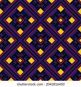 Patrón geométrico étnico oriental sin soldadura Diseño tradicional para el fondo, alfombra,
papel pintado, ropa, envoltura,Batik,tela,Ilustración vectorial.estilo bordado.