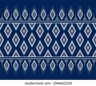 Geométrico étnico oriental sin costuras Diseño tradicional para fondo, alfombra, papel pintado.ropa, envoltura,tela batik,Ilustración vectorial.estilo bordado - Sadu, sadou, sadow o sado
