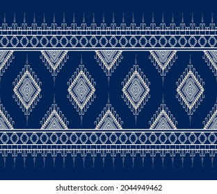 Geométrico étnico oriental sin costuras Diseño tradicional para fondo, alfombra, papel pintado.ropa, envoltura,tela batik,Ilustración vectorial.estilo bordado - Sadu, sadou, sadow o sado