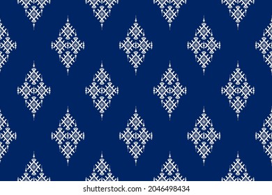 Geométrico étnico oriental sin costuras Diseño tradicional para fondo, alfombra, papel pintado.ropa, envoltura,tela batik,Ilustración vectorial.estilo bordado - Sadu, sadou, sadow o sado