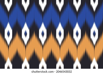 Geometric ethnic oriental seamless pattern traditional Design for background,carpet,wallpaper,clothing,wrapping,Batik,fabric,Vector illustration.embroidery style.