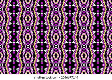 Geometric ethnic oriental seamless pattern art traditional Design for background,carpet,wallpaper,clothing,wrapping,Batik,fabric,Vector illustration.embroidery style.