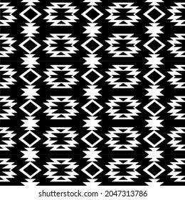 Geometric ethnic oriental seamless pattern traditional Design for background,carpet,wallpaper,clothing,wrapping,Batik,fabric,Vector illustration.embroidery style.