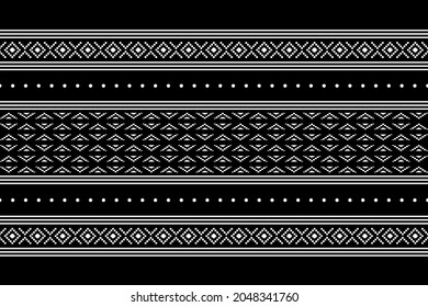 Geometric ethnic oriental seamless pattern traditional Design for background,carpet,wallpaper.clothing,wrapping,Batik fabric,Vector illustration.embroidery style - Sadu, sadou, sadow or sado
