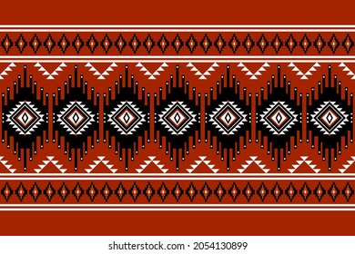 Geometric ethnic oriental seamless pattern traditional Design for background,carpet,wallpaper.clothing,wrapping,Batik fabric,Vector illustration.embroidery style - Sadu, sadou, sadow or sado