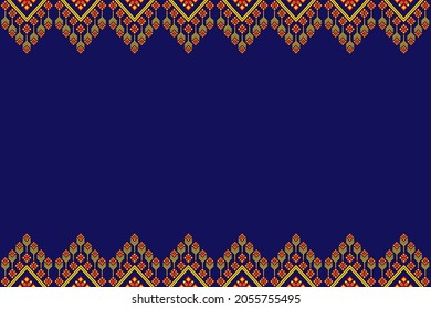 Geometric ethnic oriental seamless pattern traditional Design for background,carpet,
wallpaper,clothing,wrapping,Batik,fabric,Vector illustration.embroidery style.