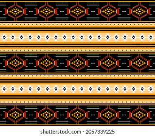 Geometrisches, ethnisch-orientalisches Muster, traditionelles Design für Hintergrund, Teppich, Tapete.Bekleidung, Umhüllung, Batik, Vektorgrafik.Stilrichtung - Sadu, Sadou, Schatten oder Sado