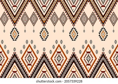 Geométrico étnico oriental sin costuras Diseño tradicional para fondo, alfombra, papel pintado.ropa, envoltura,tela batik,Ilustración vectorial.estilo bordado - Sadu, sadou, sadow o sado