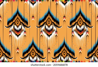 Patrón geométrico étnico oriental sin soldadura tradicional 
Diseño para fondo, alfombra, papel pintado, ropa, envoltura, Batik,
tejido,Ilustración vectorial.estilo bordado.
